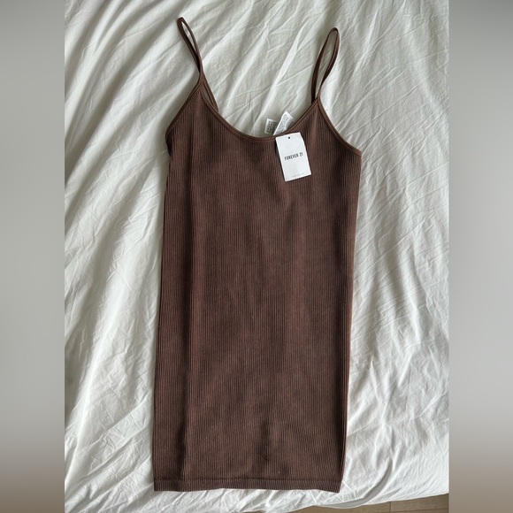 Brown Bodycon Dress - Short - Picture 1 of 1